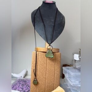 Green Fluorite Pendant Necklace